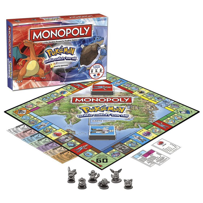 Board Game Monopoli - MONOPOLY Pokemon Настольная игра Карты Пикачу