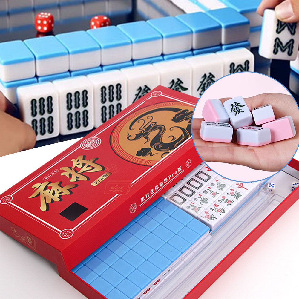 Board Game Ideas - Портативный дорожный мини-набор маджонга, дорожный набор