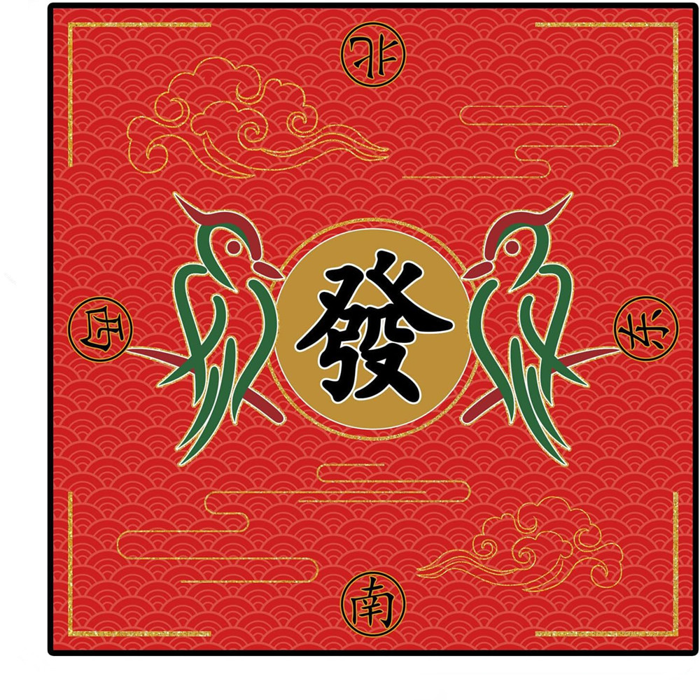 Board Game Mahjong - Высококачественный резиновый коврик для маджонга, прочный,
