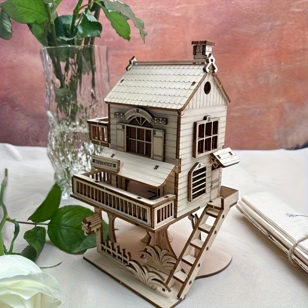 Jigsaw Puzzle Adult - 3D дом-пазл, домик на дереве, вилла,