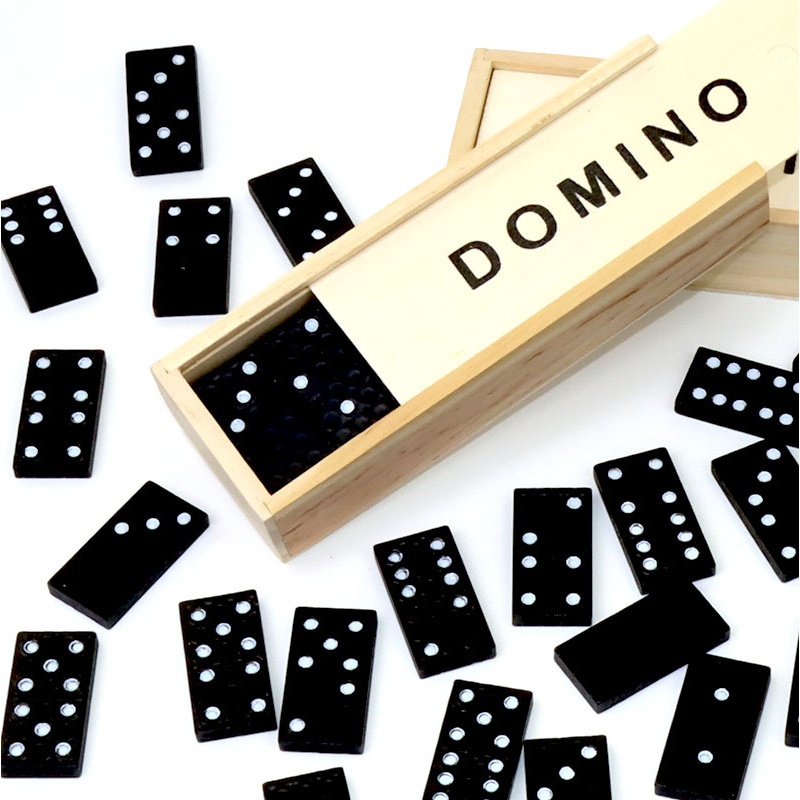 28-детали черных домино, дерев – обзор и цена Board Game Monopoli